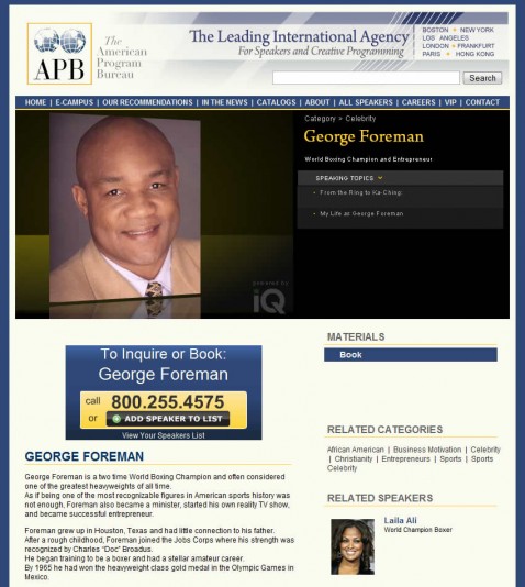 Main image/screenshot for American Program Bureau