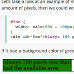 css calc