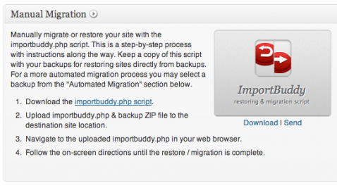 backupbuddy screenshot