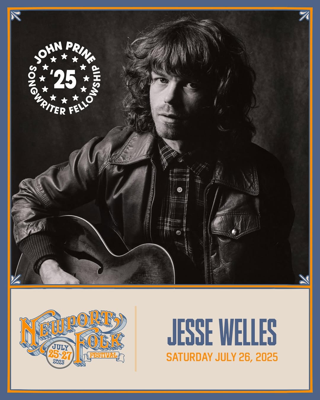 Jesse Welles Receives 2025 John Prine Songwriter Fellowship from Newport Folk