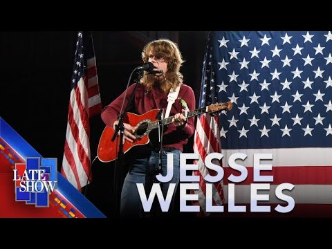 Jesse Welles plays Stephen Colbert